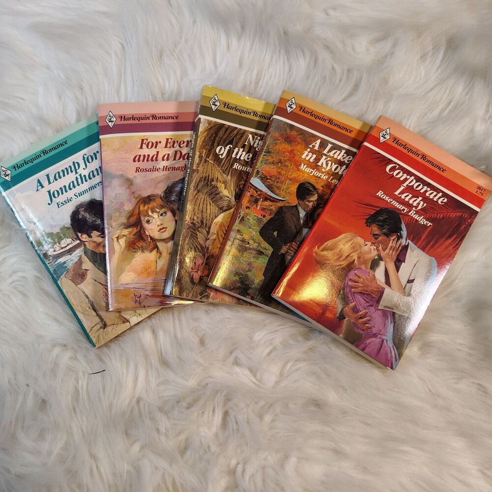 Harlequin Romance VTG Novels Book Bundle Of 5